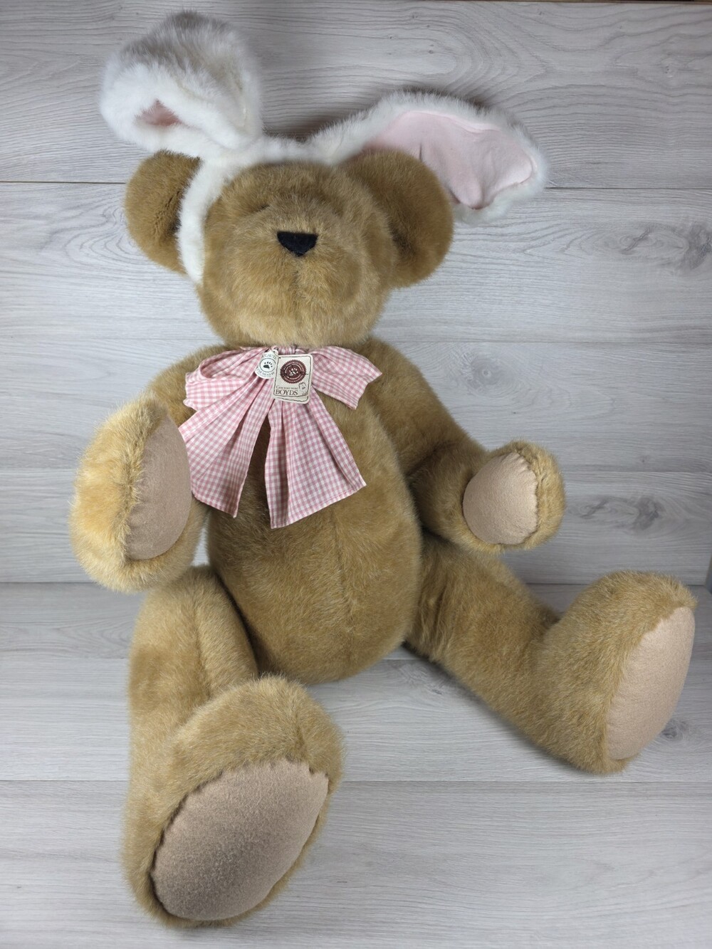Boyds Wishley B. Bunnybear Jumbo 27" Archive Collection 534/1008 Signed Vtg SU